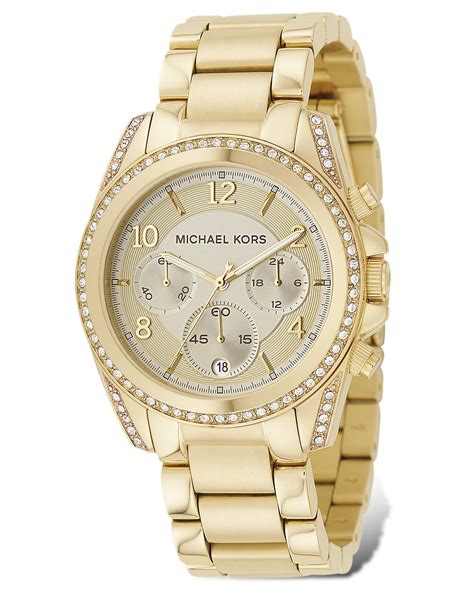 michael kors gold and navy watch|Michael Kors gold watch price.